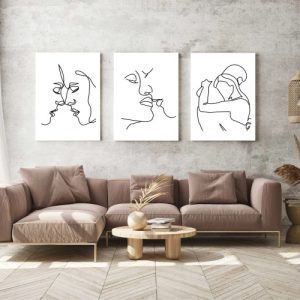 3 dalių paveikslas "Meilumas"
