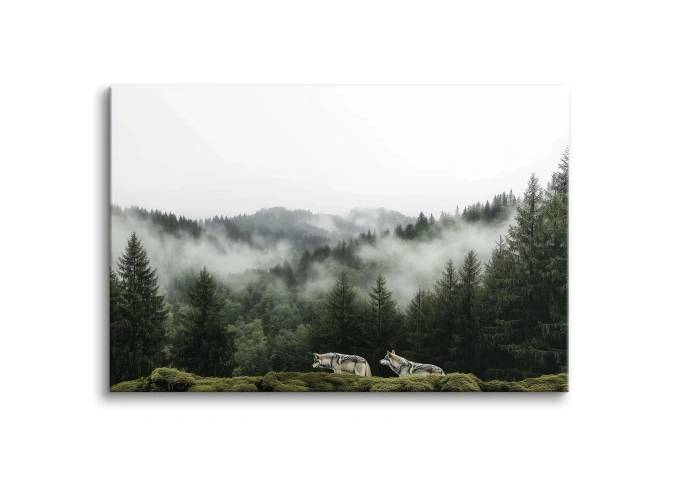 Miglotas peizažas- Vilkai ir miškas 2