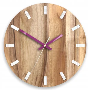 Walnut Simple White Purple